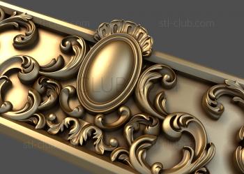 3D model Horizontal panel, 3d stl model for CNC (STL)